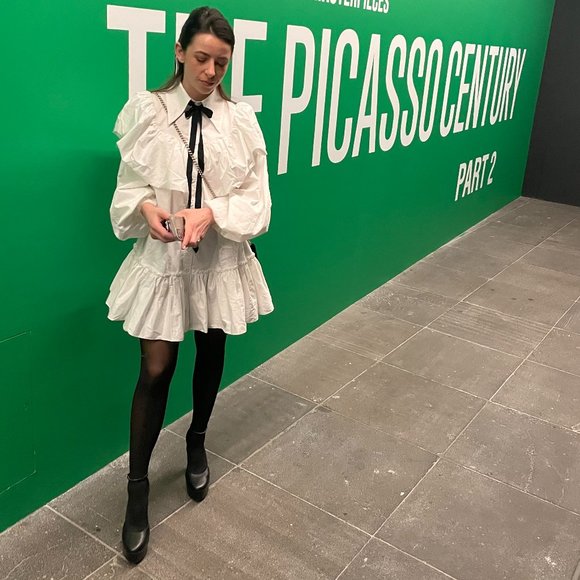 Aje Marie Frill Bib Mini Dress - Picture 4 of 11